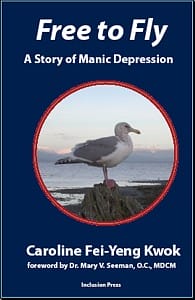 Free to Fly cover - gull sitting on a rock at seaside