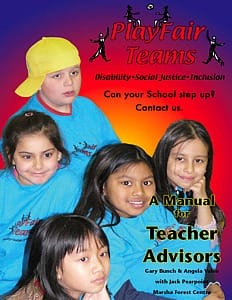Playfair Teams: Teachers Advisors - book cover - image of 5 children in blue PalyFair shirts