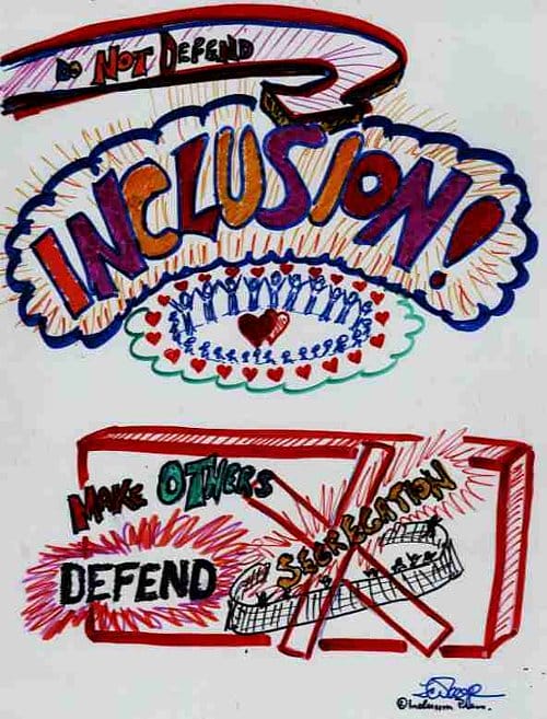 Do Not Defend Inclusion - graphic image
