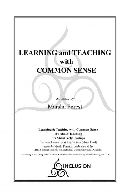 Marsha Forest.Learning&Teaching.cover
