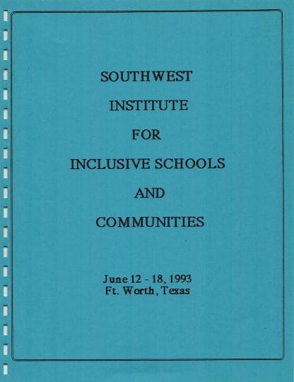 Southwest Inst for Inclusive Schools.cover