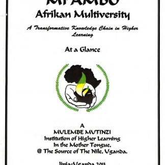 MPAMBO Afrikan Multiversity  eBook