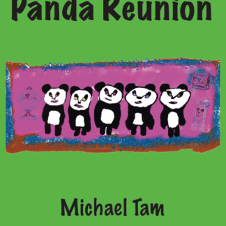 Panda Reunion book cover - with five little pandas hand drawn