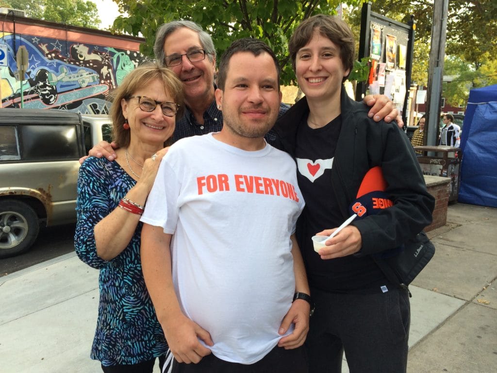 Micah Fialka Feldman with family