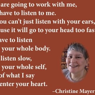 Christine Mayer - Listen to Me Foldout Poster
