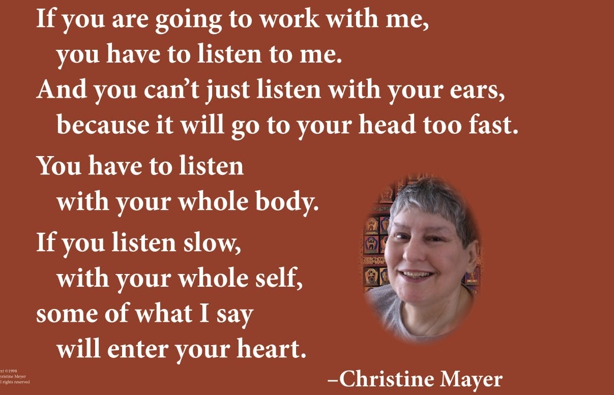 Christine Mayer - Listen to Me Foldout Poster